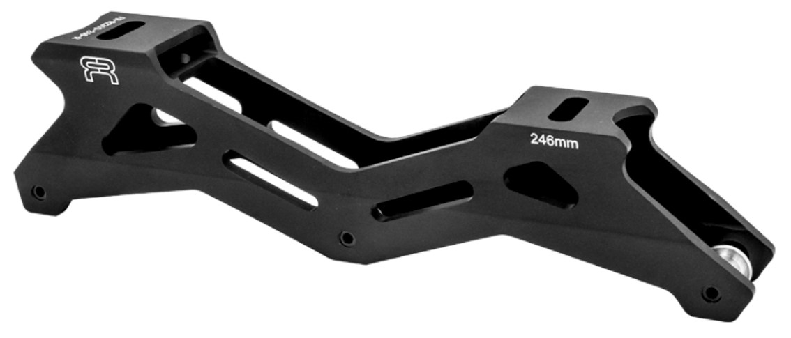 FR R2 310 FRAMES BLACK 246mm inline skate frame for three wheels of 110 mm, as found on the FR Spin and FR2